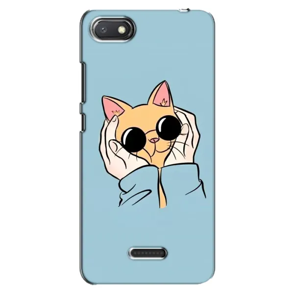 Чехол с принтом «Котик в очках» для Xiaomi Redmi 6A