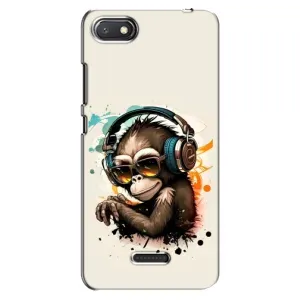 Чохол з Мавпами Xiaomi Redmi 6A - (AlphaPrint) (Макака в навушниках)