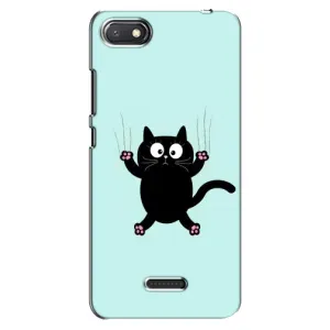 Чохол з принтом для Xiaomi Redmi 6A (AlphaPrint) Модні коти (Падаючий кіт)