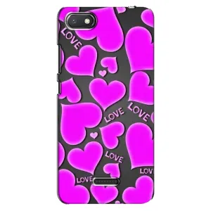 Чехлы для любимой на Сяомі Редмі 6А (VPrint) (Pink hearts)