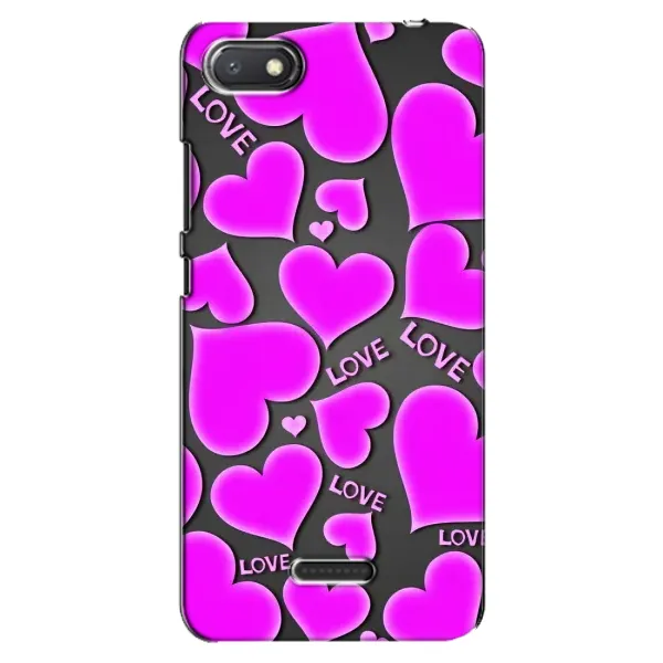 Чохол з принтом «Pink hearts» для Xiaomi Redmi 6A