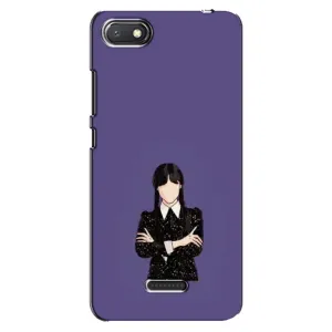 Чохли Венсдей на Xiaomi Redmi 6A Уенсдей (AlphaPrint) (Венздей у чорному)