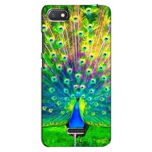 Чохол з пташками на Xiaomi Redmi 6A (VPrint) (Яскравий Павлин)