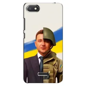 Чохол для Xiaomi Redmi 6A (AlphaPrint - с принтом Зеленського) (Зеленский солдат)