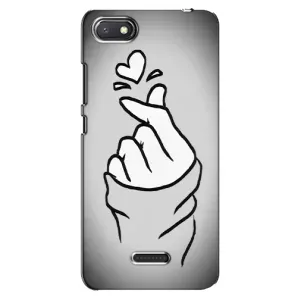 Чохол з принтом для Xiaomi Redmi 6A (AlphaPrint - Знак сердечка) (Значок Love)