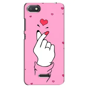 Чохол з принтом для Xiaomi Redmi 6A (AlphaPrint - Знак сердечка) (Знак Love)