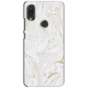 Мраморный чехол на Xiaomi Redmi 7 (VPrint) (Белый мрамор)