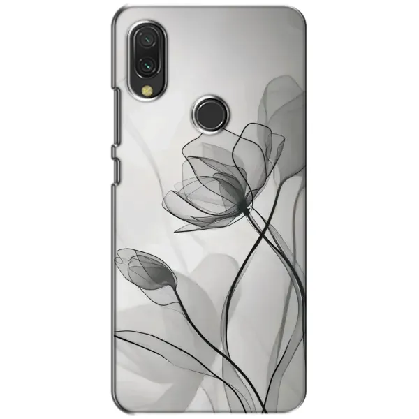 Чохол з принтом «Чорні квіти» для Xiaomi Redmi 7 Чохол з принтом «Чорні квіти» для Xiaomi Redmi 7