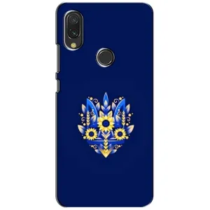 Чехлы для Xiaomi Redmi 7 Укр. Символика (AlphaPrint) (Цветочный Герб)