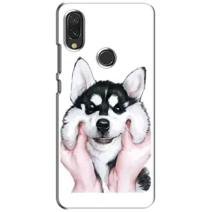 Чехлы с собаками для Xiaomi Redmi 7 (VPrint) (Довольный Хаски)