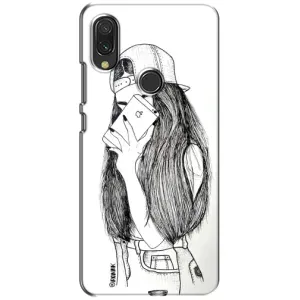 Чехол с печатью для Xiaomi Redmi 7 - (Мода) (AlphaPrint) (Фото девочки)