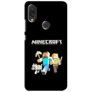 Чехол Майнкрафт на Xiaomi Redmi 7 (AlphaPrint) Minecraft (герои Minecraft)