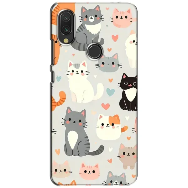 Чохол з принтом «Колаж котів» для Xiaomi Redmi 7