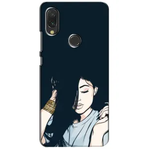 Чехол с печатью для Xiaomi Redmi 7 - (Мода) (AlphaPrint) (Красивая девочка)