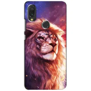 Чехол со Львом для Xiaomi Redmi 7 (VPrint) (Красочный Лев)