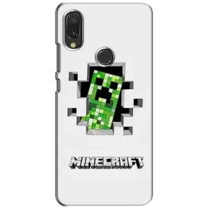Чехол Майнкрафт на Xiaomi Redmi 7 (AlphaPrint) Minecraft (крипер Майнкрафт)