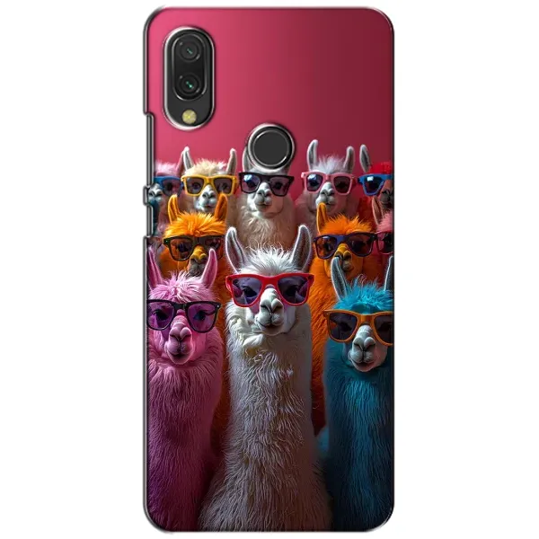 Чохол з принтом «Лами в окулярах» для Xiaomi Redmi 7 Чохол з принтом «Лами в окулярах» для Xiaomi Redmi 7