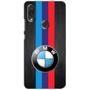 Чехол для Редми 7 - с принтом БМВ (AlphaPrint) (Лого BMW)