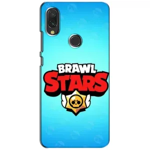 Чехлы Brawl Stars для Xiaomi Redmi 7 (AlphaPrint) (Лого Бравл Старс)
