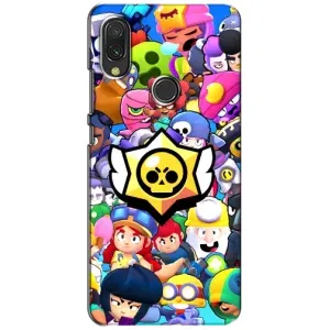 Чехол для Xiaomi Redmi 7 Бравл Старс (VPrint) (Лого Brawl Stars)