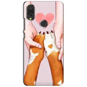 Чехлы с собаками для Xiaomi Redmi 7 (VPrint) (Любовь к собакам)