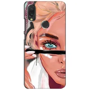 Чехол с печатью для Xiaomi Redmi 7 - (Мода) (AlphaPrint) (Макияж)