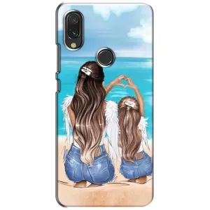 Чехол с печатью для Xiaomi Redmi 7 - (Мама с ребенком) (AlphaPrint) (Мама с доченькой)