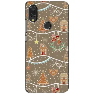 Новогодние, Праздничные Чехлы для Xiaomi Redmi 7 - 2024 год (Новогодние пряники)