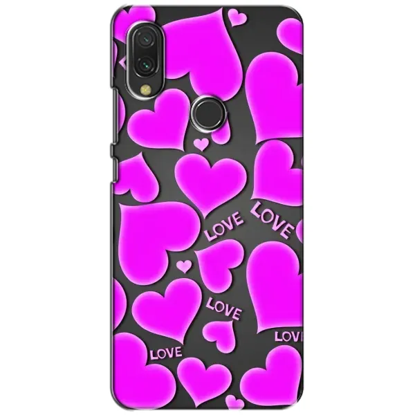 Чохол з принтом «Pink hearts» для Xiaomi Redmi 7