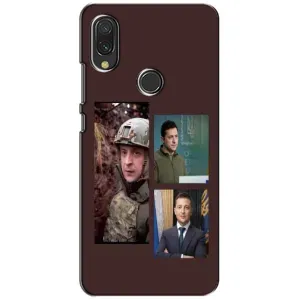 Чехол для Xiaomi Redmi 7 (AlphaPrint - с принтом Зеленского) (Президент)