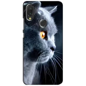 Чехлы с Котиками для Xiaomi Redmi 7 (VPrint) (Серый Кот)