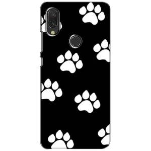 Чехлы с собаками для Xiaomi Redmi 7 (VPrint) (Следы собаки)
