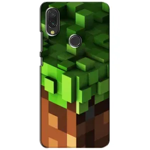 Чехол Майнкрафт на Xiaomi Redmi 7 (AlphaPrint) Minecraft (текстура Майнкрафт)