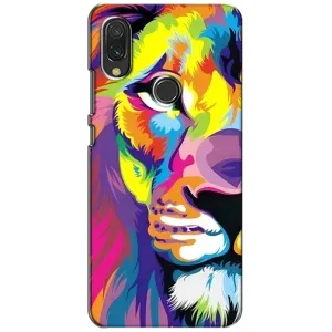 Чехол со Львом для Xiaomi Redmi 7 (VPrint) (Яркий Лев)
