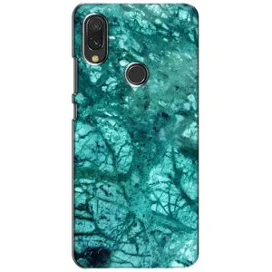 Мраморный чехол на Xiaomi Redmi 7 (VPrint) (Зеленый мрамор)