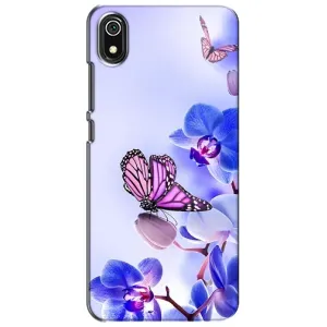 Чохли з квітами для Xiaomi Redmi 7A (VPrint) (Метелик на квітах)