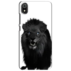 Чехлы с картинками животных Xiaomi Redmi 7A (Черный ЛЕВ)