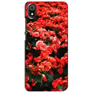 Чохли з квітами для Xiaomi Redmi 7A (VPrint) (Квіти червоні)