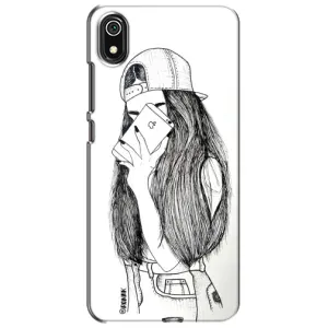 Чехол с печатью для Xiaomi Redmi 7A - (Мода) (AlphaPrint) (Фото девочки)