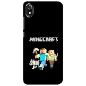 Чехол Майнкрафт на Xiaomi Redmi 7A (AlphaPrint) Minecraft (герои Minecraft)
