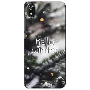 Новогодние, Праздничные Чехлы для Xiaomi Redmi 7A - 2024 год (Hello winter)