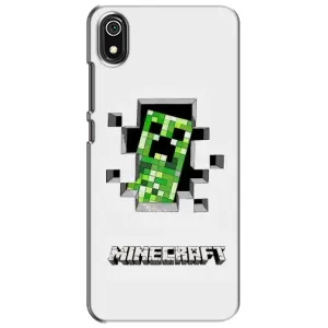 Чехол Майнкрафт на Xiaomi Redmi 7A (AlphaPrint) Minecraft (крипер Майнкрафт)