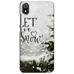 Новогодние, Праздничные Чехлы для Xiaomi Redmi 7A - 2024 год (Let it snow)