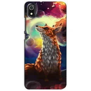 Чехлы с картинкой Лисички для Xiaomi Redmi 7A (VPrint) (Лисица в космосе)