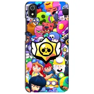 Чехол для Xiaomi Redmi 7A Бравл Старс (VPrint) (Лого Brawl Stars)