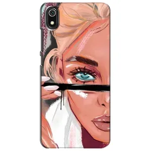 Чехол с печатью для Xiaomi Redmi 7A - (Мода) (AlphaPrint) (Макияж)