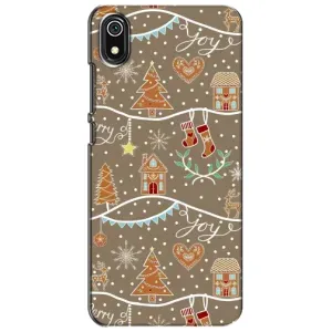 Новогодние, Праздничные Чехлы для Xiaomi Redmi 7A - 2024 год (Новогодние пряники)