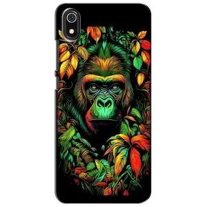 Чехол с Обезьянами Xiaomi Redmi 7A - (AlphaPrint) (Обезьяна в тропиках)