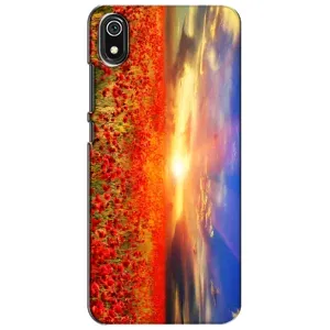 Чехол с картинкой (Стильные) для Редми 7А - (AlphaPrint) (Поле тюльпанов)