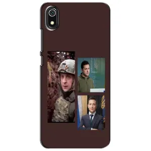 Чехол для Xiaomi Redmi 7A (AlphaPrint - с принтом Зеленского) (Президент)
